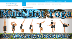 Desktop Screenshot of mauihotyoga.com