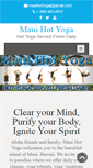 Mobile Screenshot of mauihotyoga.com